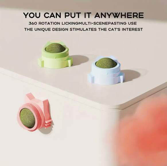 Catnip Wall-Mounted Treat Ball (Pack Of 2)